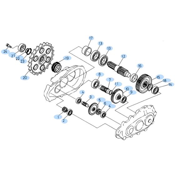 Drive Gear Assembly for Kubota KH60