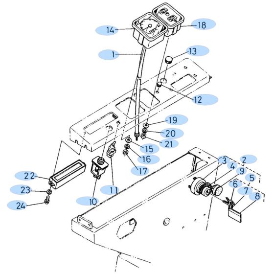 Instrument Panel for Kubota KH60