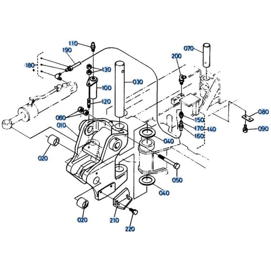 Swing Bracket Assembly for Kubota KH61 Mini Excavator