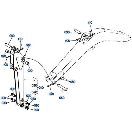 Arm Assembly for Kubota KH61 Mini Excavator
