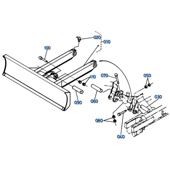 Dozer Assembly for Kubota KH61 Mini Excavator