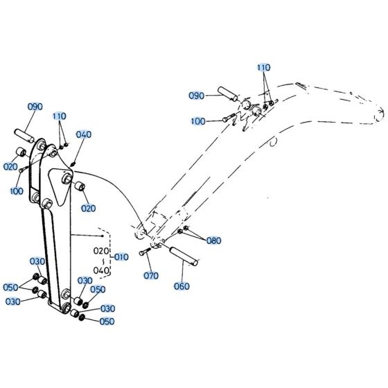 Arm Assembly for Kubota KH66 Mini Excavator