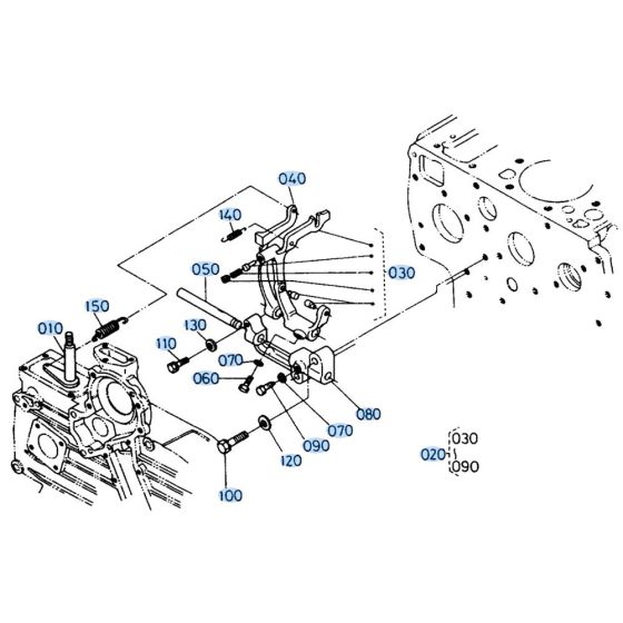 Governor Assembly for Kubota KH66 Mini Excavator