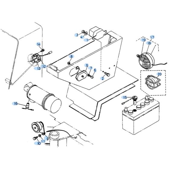 Electrical Assembly for Kubota KH90 Mini Excavator