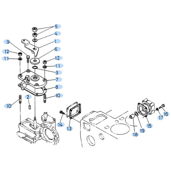 Speed Control Plate Assembly for Kubota KH90 Mini Excavator