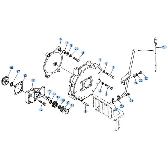Pump Housing Assembly for Kubota KH90 Mini Excavator