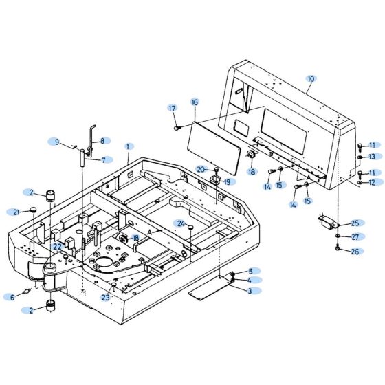 Swing Frame Assembly for Kubota KH90 Mini Excavator