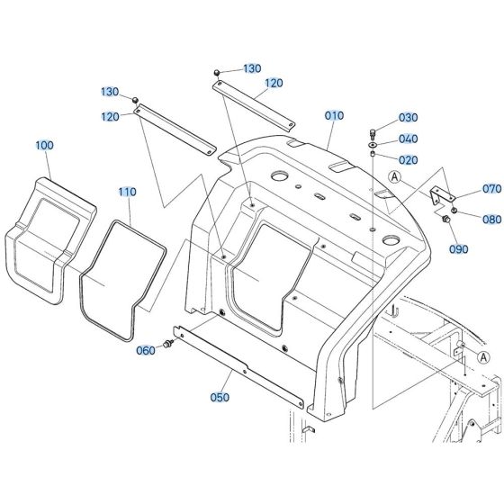 Bonnet Assembly for Kubota KX030-4 Mini Excavator