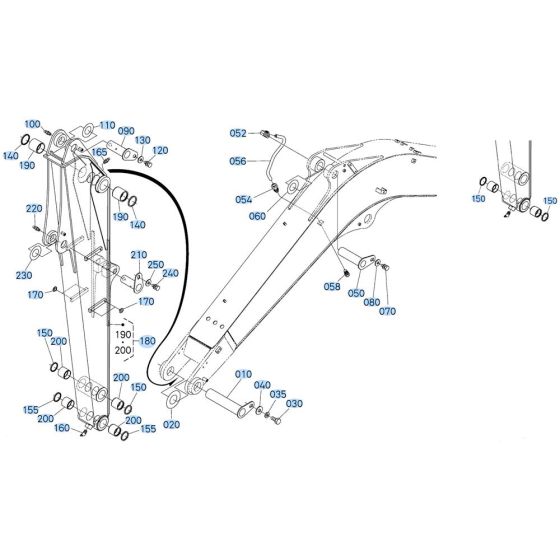 Arm Assembly for Kubota KX080-3 Mini Excavator