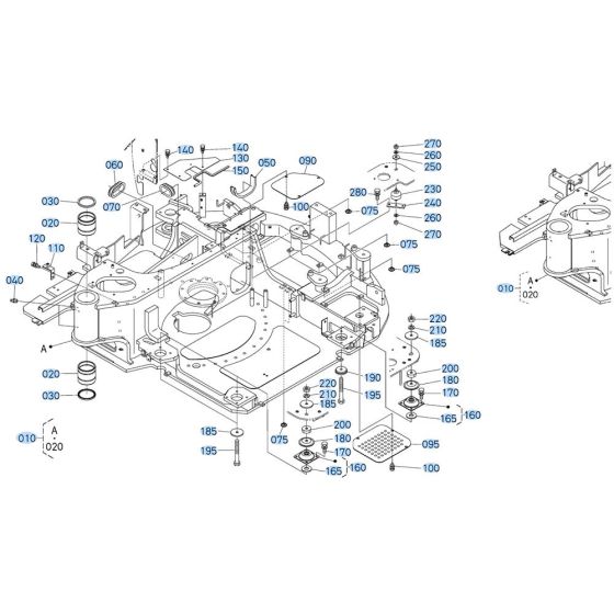 Swivel Frame Assembly for Kubota KX080-3 Mini Excavator