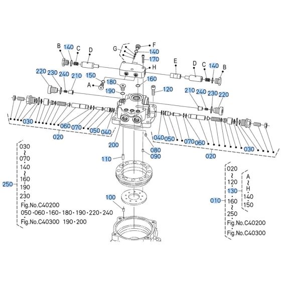 Swivel Motor Assembly for Kubota KX080-4s Mini Excavator