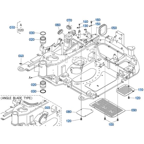 Swing Frame Assembly for Kubota KX080-4s Mini Excavator
