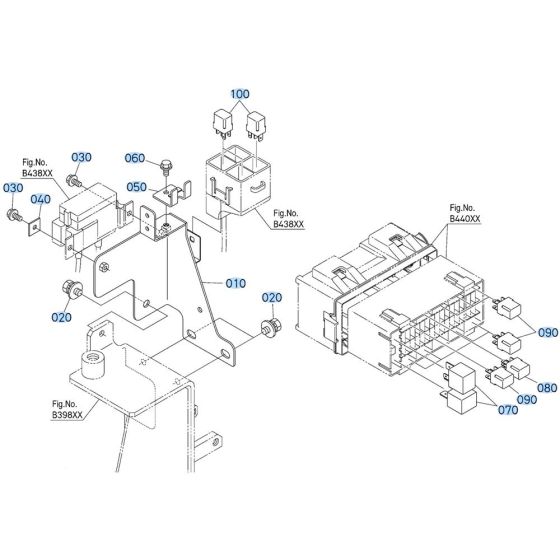 Relay Assembly for Kubota KX080-5 Mini Excavator