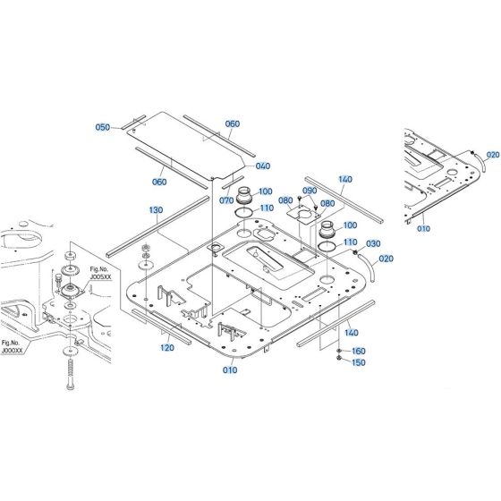 Step Assembly for Kubota KX080-5 Mini Excavator