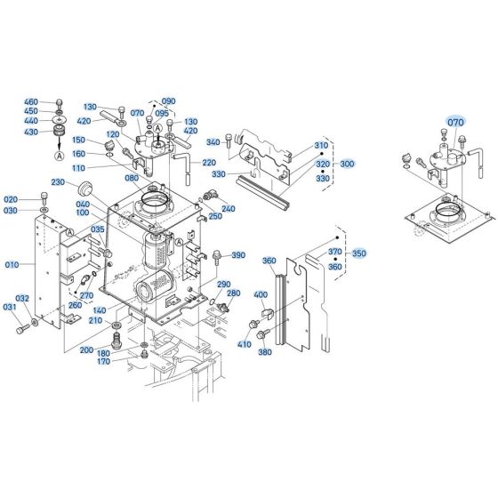 Oil Tank Assembly for Kubota KX121-3 Mini Excavator