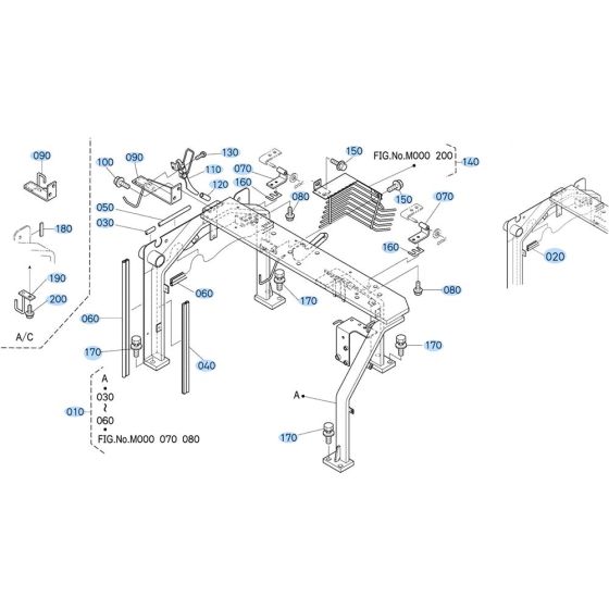 Arch Frame Assembly for Kubota KX121-3 Mini Excavator