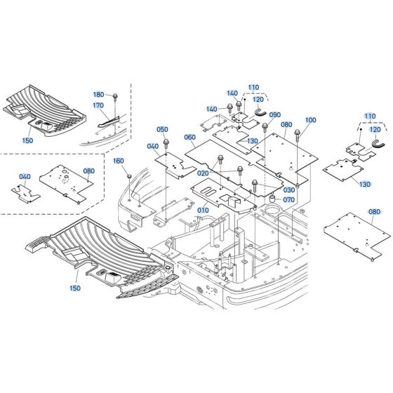 Step Assembly for Kubota KX121-3 Mini Excavator