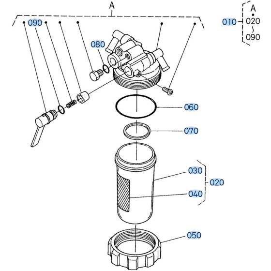 Separator Assembly for Kubota KX161-3s Mini Excavator