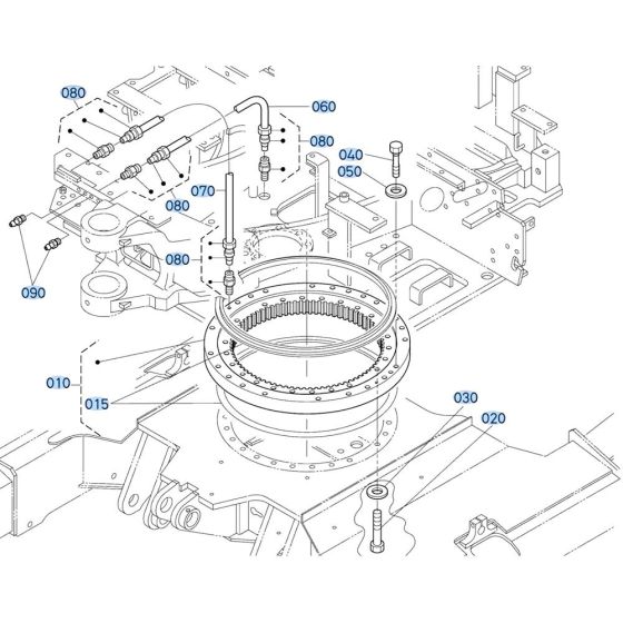 Swivel Bearing Assembly for Kubota KX161-3s Mini Excavator