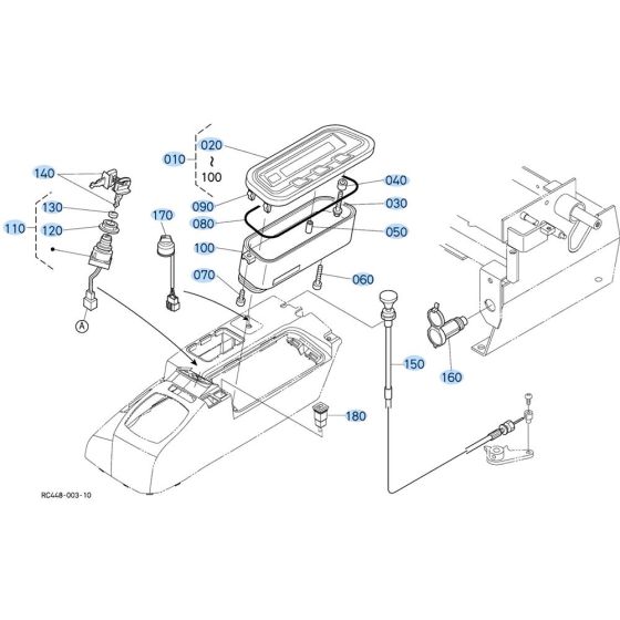 Instrument Panel Assembly for Kubota KX91-3s Mini Excavator