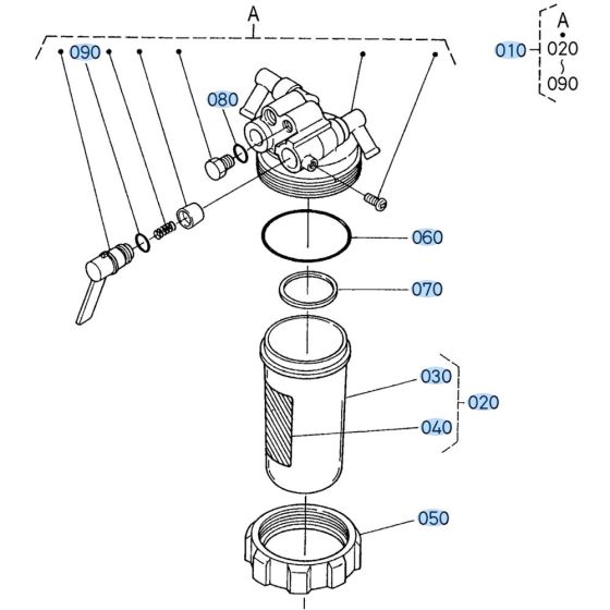 Separator Assembly for Kubota KX91-3s Mini Excavator