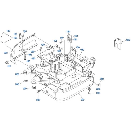 Swivel Frame Assembly for Kubota KX91-3s Mini Excavator