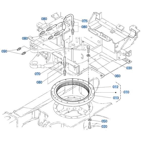 Swivel Bearing Assembly for Kubota KX91-3s Mini Excavator