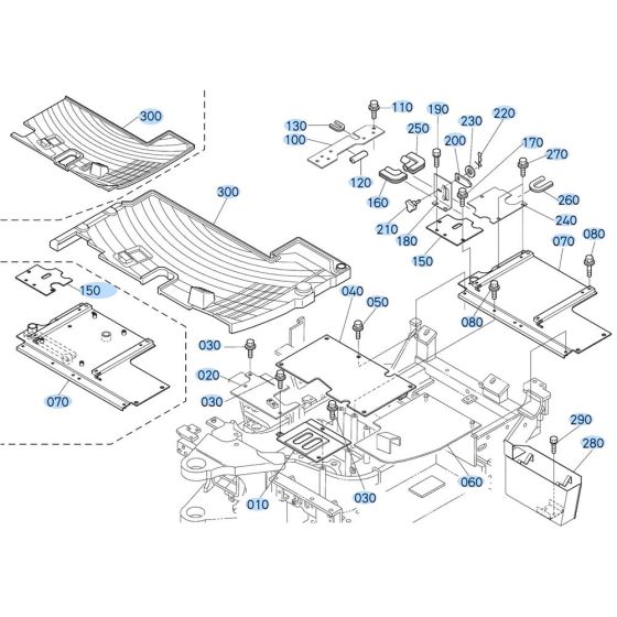 Step Assembly for Kubota KX91-3s Mini Excavator