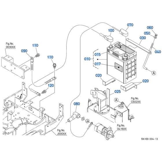 Battery Assembly for Kubota U10-5