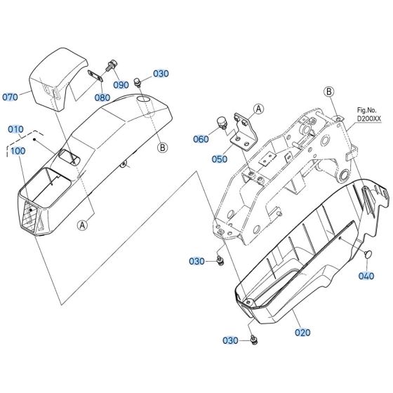 Armrest for Kubota U10-5