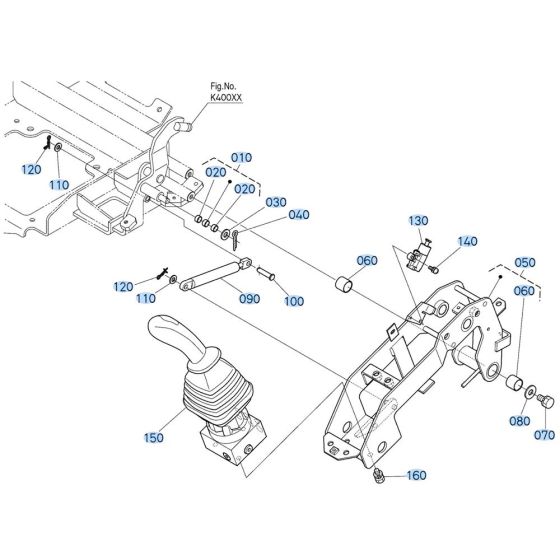 Control Lever Assembly for Kubota