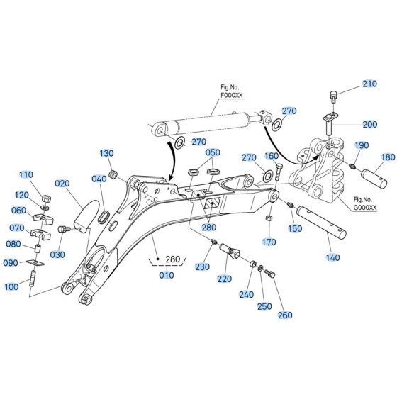 Boom Assembly for Kubota U10-5