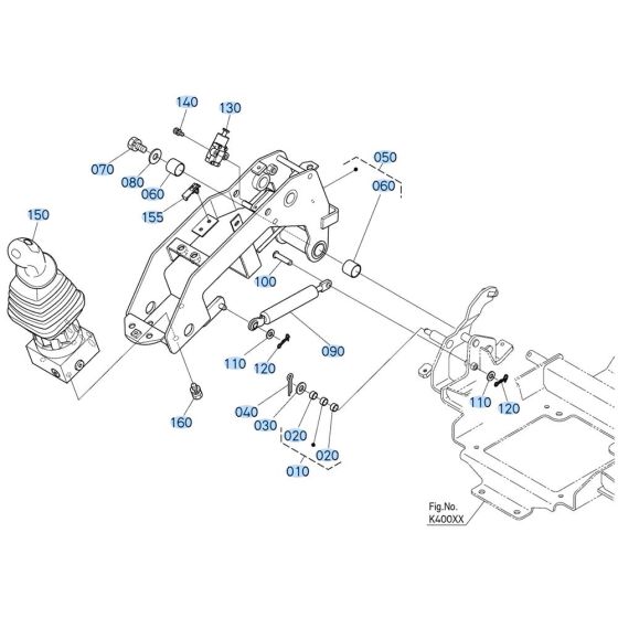 Control Lever for Kubota U10-5