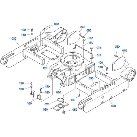 Track Frame for Kubota U10-5