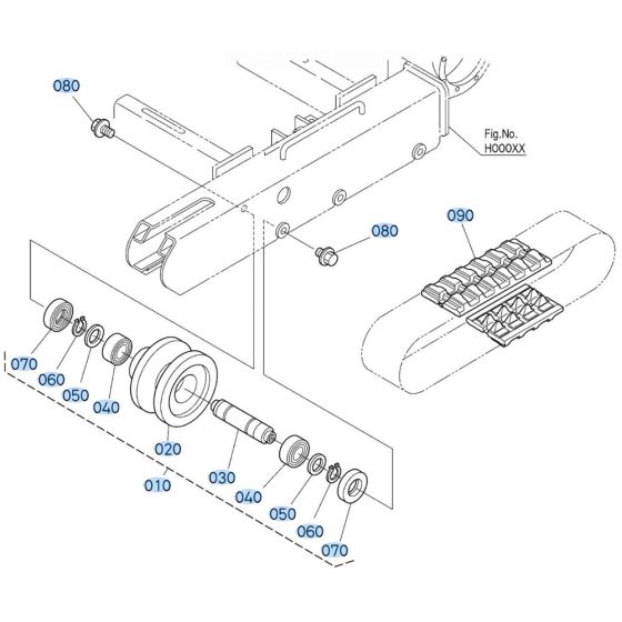 Track Roller Assembly for Kubota