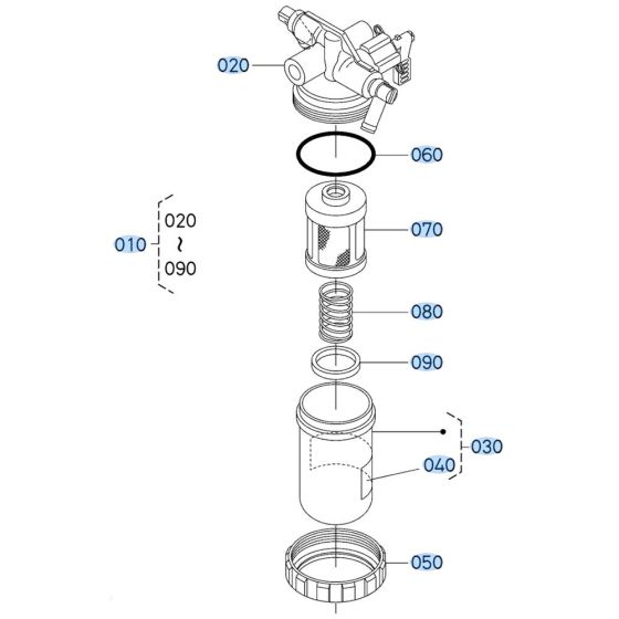 Seperator Assembly for Kubota U17-5 Mini Excavator