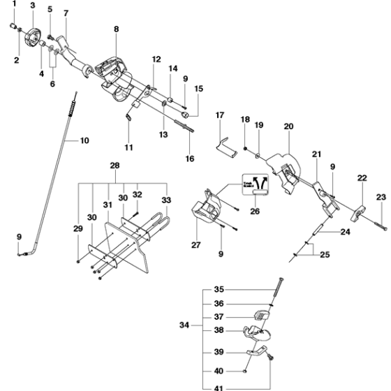 Holder Assy Assembly for Husqvarna Kv760 Disc Cutters