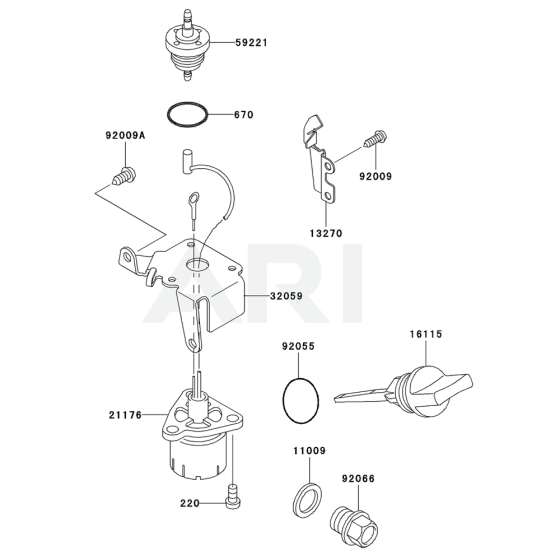 Lubrication Equipment for Kawasaki KWN20A Pump