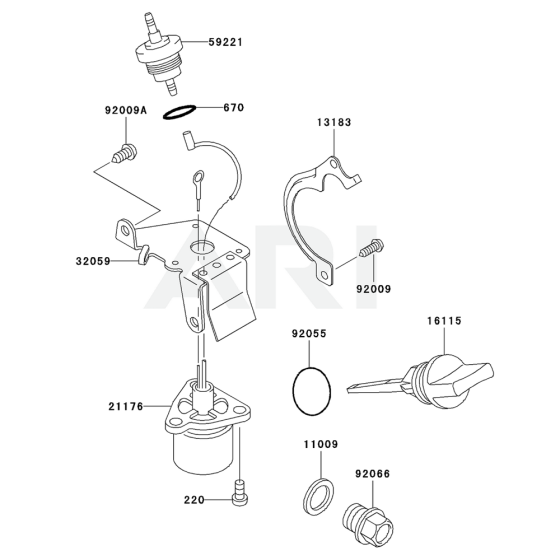 Lubrication Equipment for Kawasaki KWN30A Pump