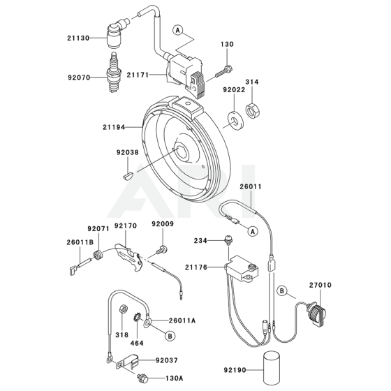 Electric Equipment for Kawasaki KWT20A Pump