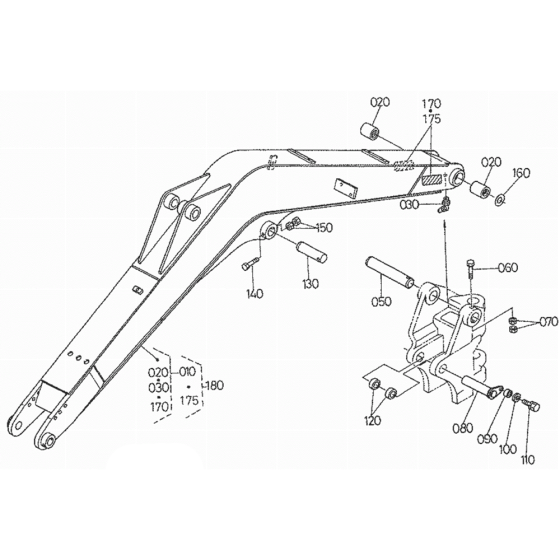 Boom Assembly for Kubota KX121-2 Mini Excavator