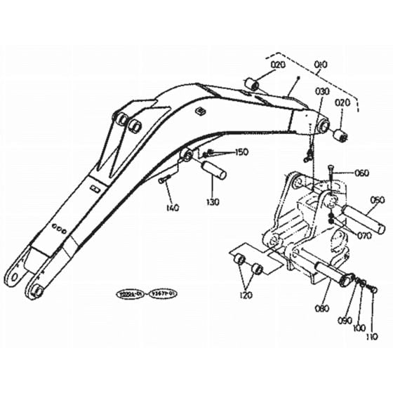 Boom Assembly for Kubota KX151 Mini Excavator