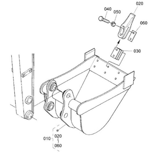 Bucket Assembly for Kubota KX91-3a2 Mini Excavator