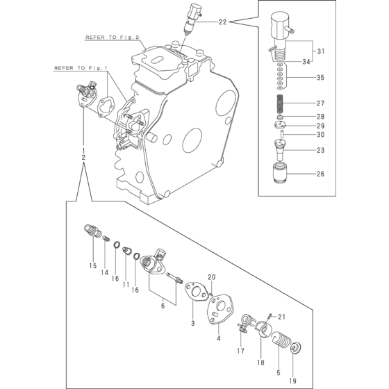 Fuel Injection Pump Assembly for Yanmar L40AE Engine