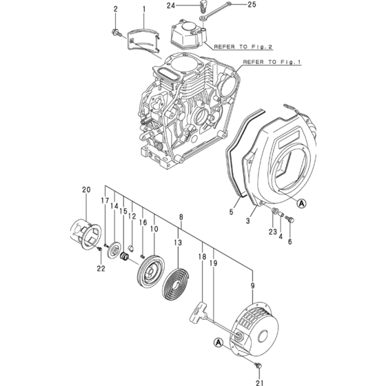 Cooling and Starting Device Assembly for Yanmar L48N-S (Mixer) Engine