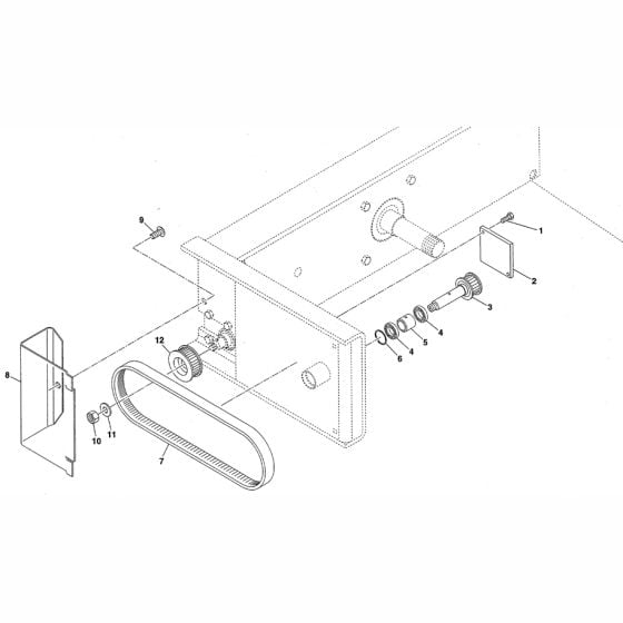 Layshaft Assembly for Altrad Belle Premier T Site Mixer