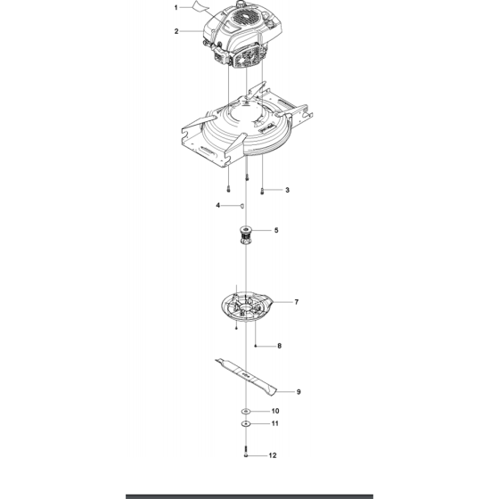 Engine Assembly for Husqvarna LB 48e Consumer Lawn Mower