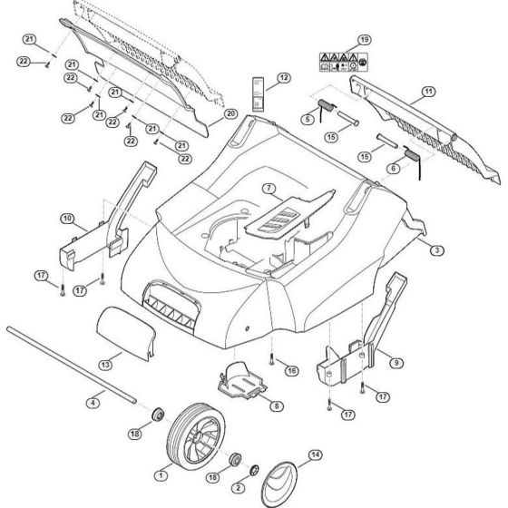 Housing, Front Axle Assembly for Stihl LB540 Scarifiers