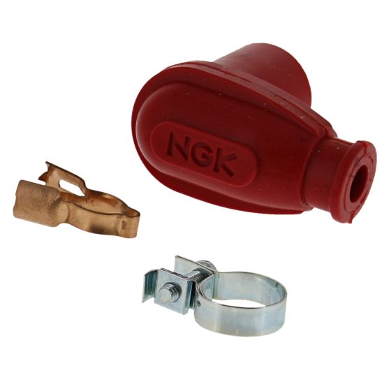 Red Spark Plug Cover - Genuine NGK - Part No. LBER-R