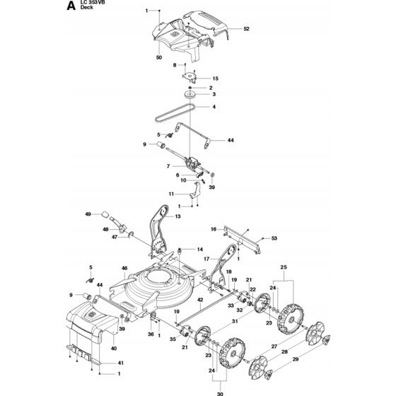 Mower Deck / Cutting Assembly for Husqvarna LC 353VB Lawn Mowers